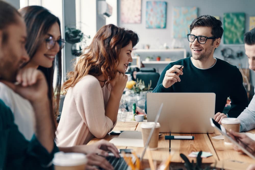 Jeunes professionnels entreprise