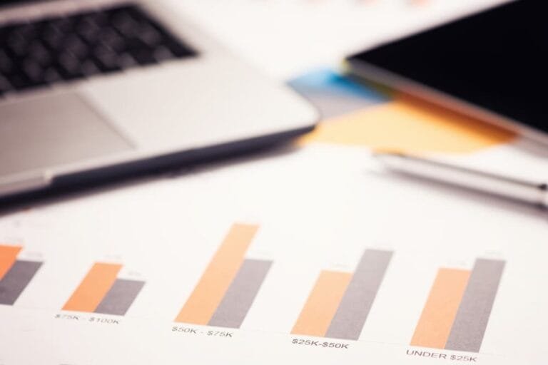 Graphique entreprise et concept de finance