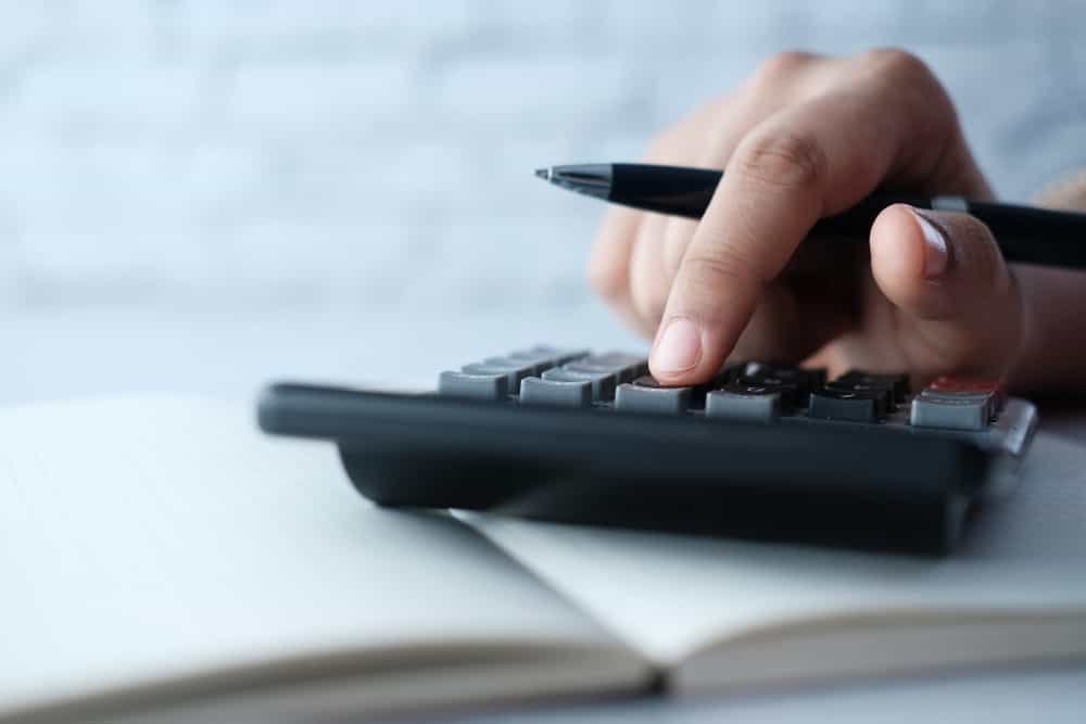 Calculatrice sur le bureau