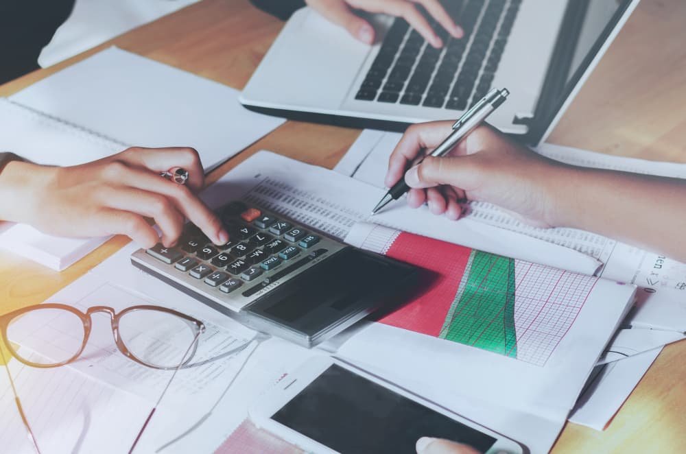Concept de comptabilité financier au bureau